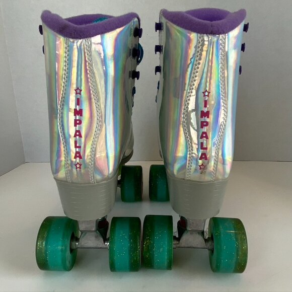 Impala Women's Holographic Roller skates, Sz 7 - Picture 5 of 8